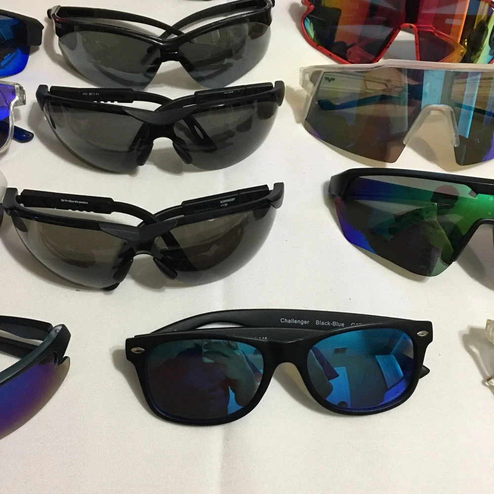 Lot of 23 Mixed Sunglasses Sport Wrap Fashion Unisex One Size Multicolor Bundle